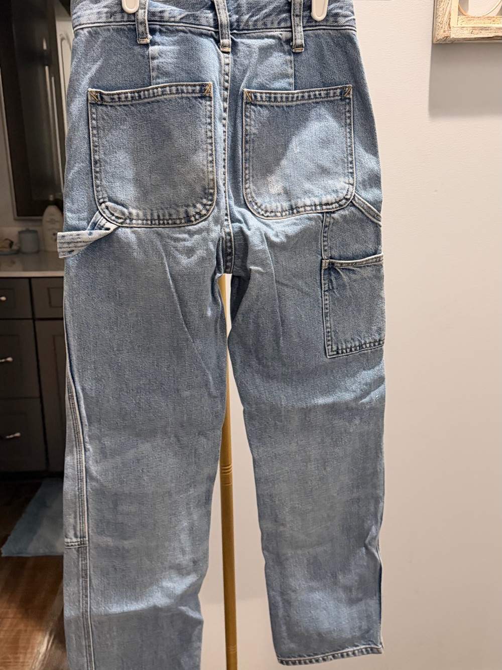 We The Free Light Blue wide leg Carpenter Jeans - Picture 2 of 4